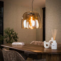 Pendelleuchte Glide Glass XL 1-flammig / Bernsteinglas