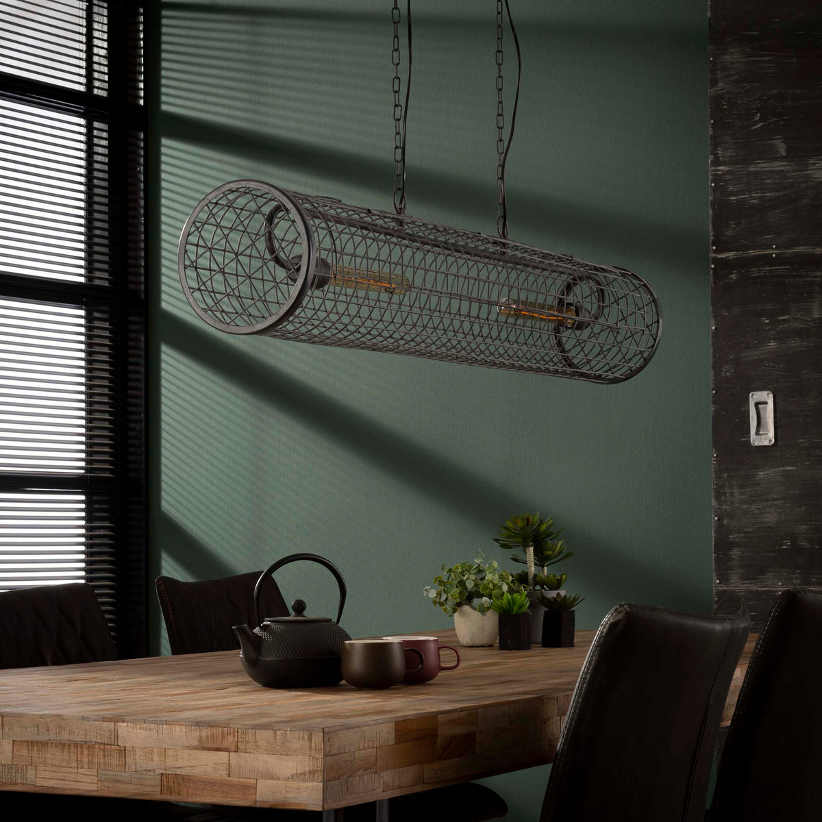 Lampa wisząca Flume Wire 2-punktowa / łupkowoszary