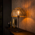 Lampada da tavolo Shield Open a 1 luce / Nero marrone
