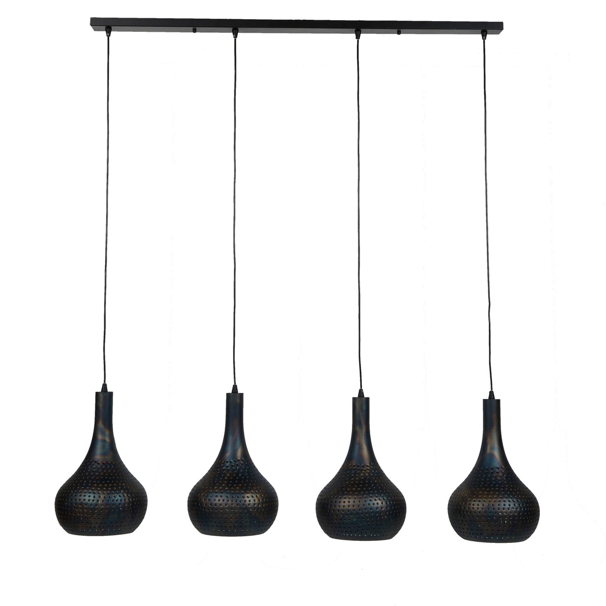 Lámpara colgante Pulse de 4 luces / Negro marrón