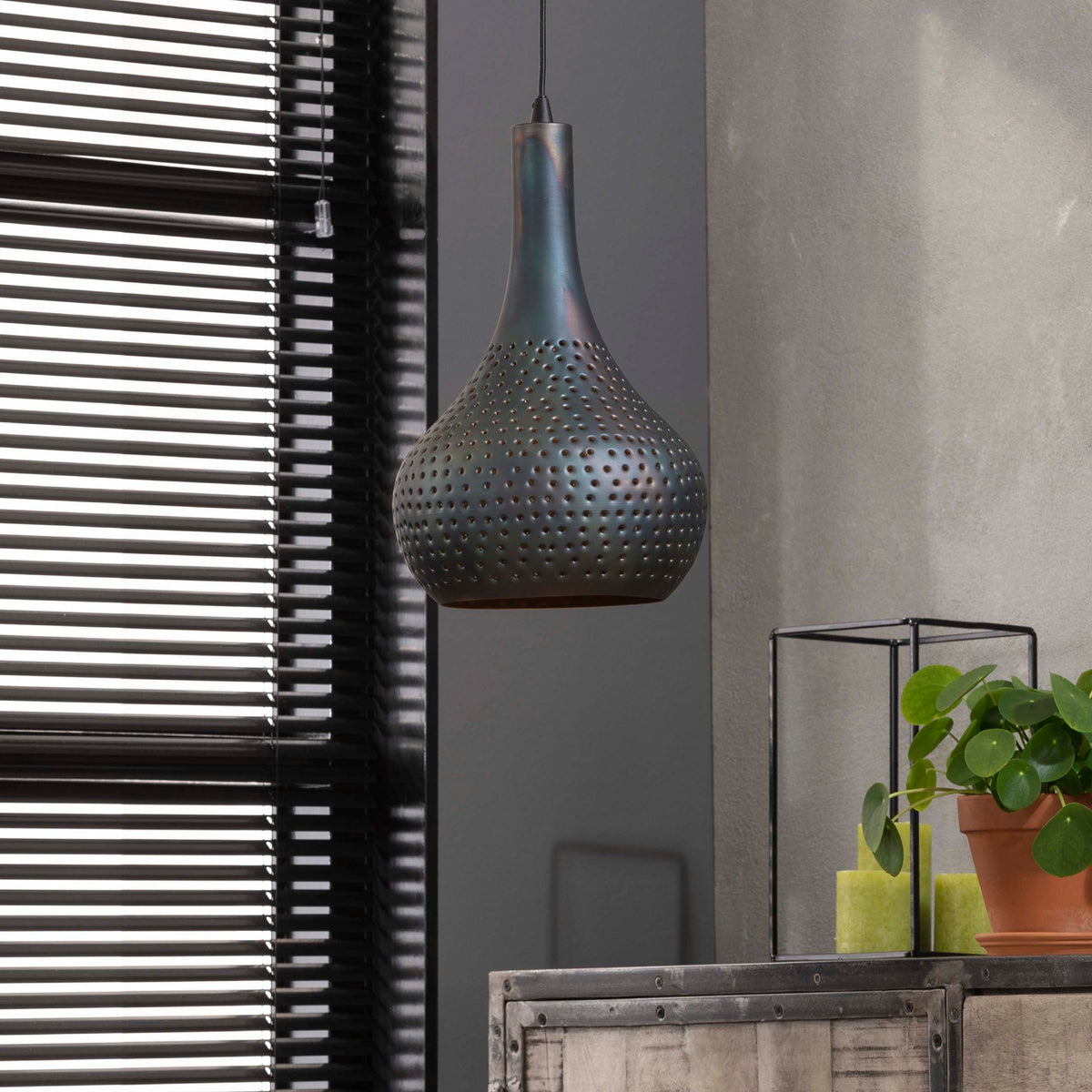 Pendant lamp Pulse 1-light / Black brown