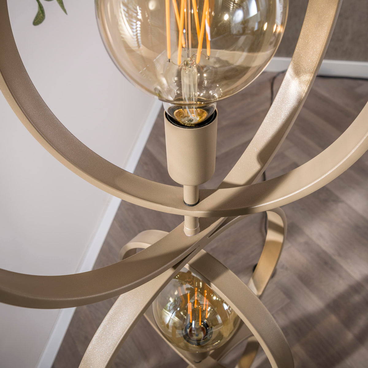Twist floor lamp, 3-light / Beige