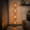 Lampa podłogowa Twist 4-punktowa / antracytowa