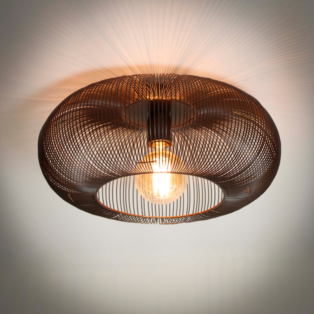 Plafond Delta med 1 ljuskälla / Svart nickel