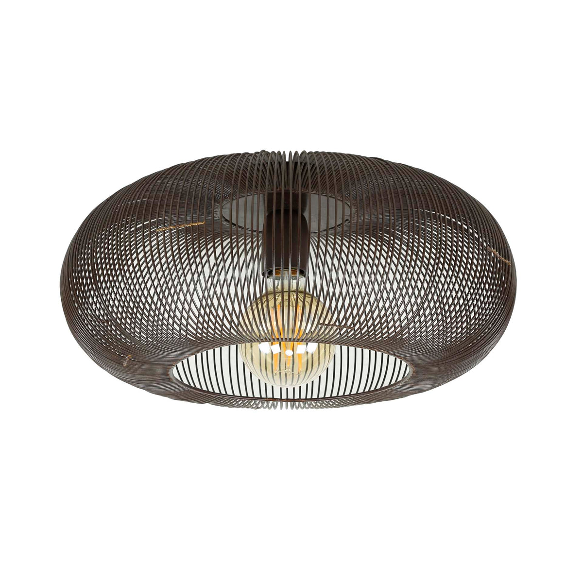 Deckenleuchte Delta 1-flammig / Schwarzes Nickel