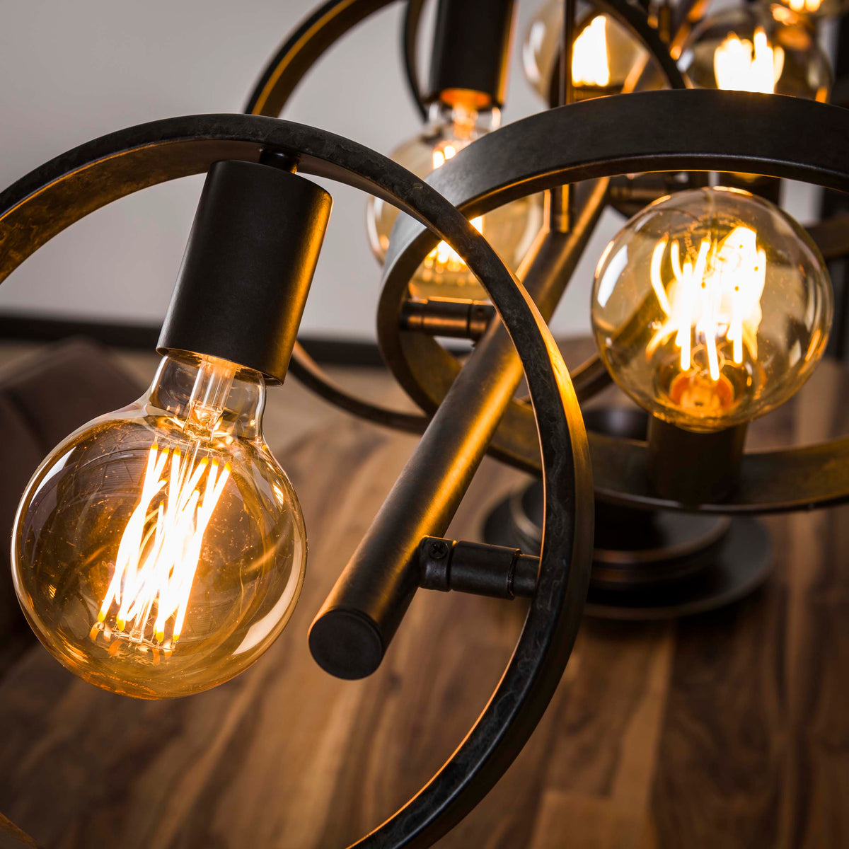 Lampa wisząca Elica 6-punktowa / antracytowa
