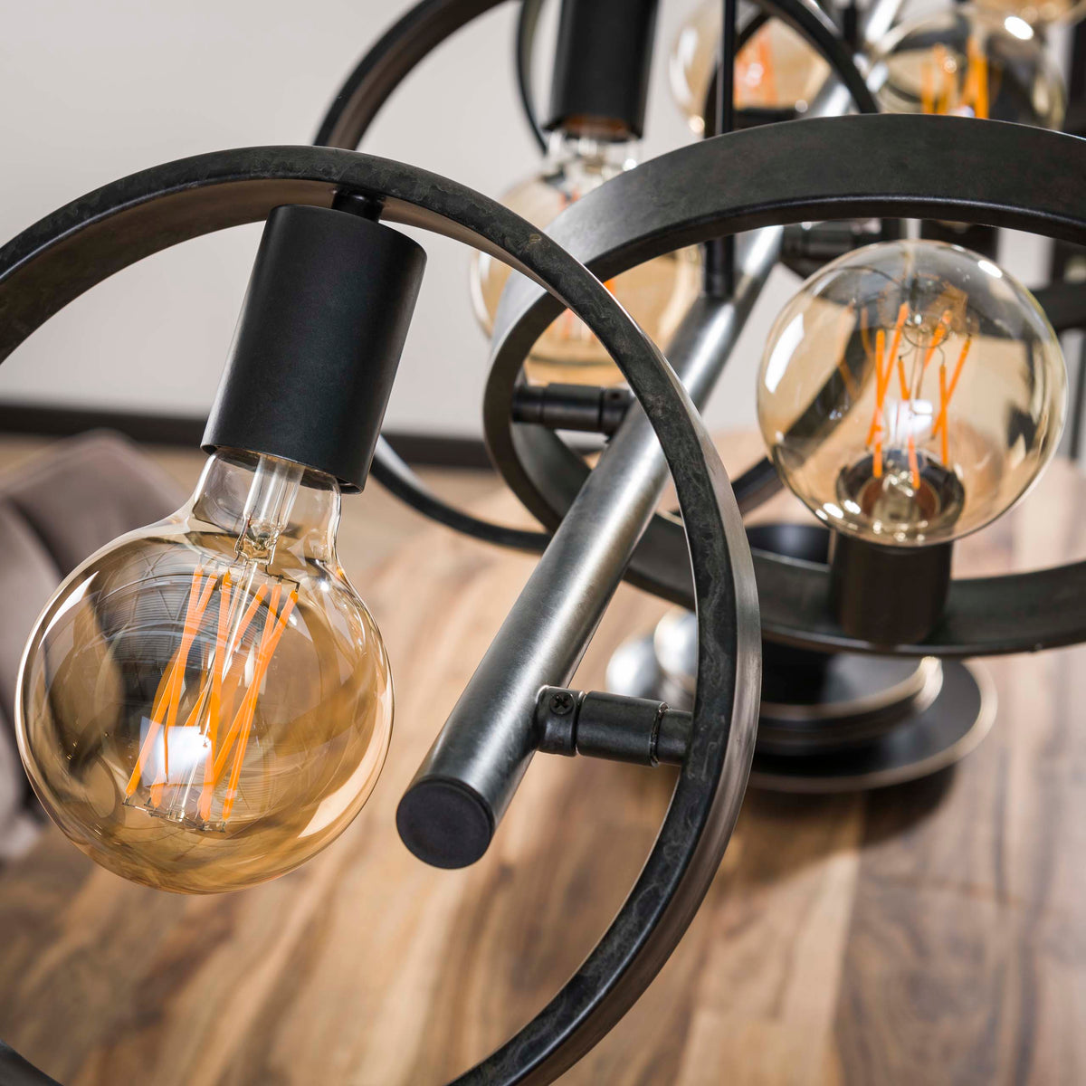 Lampa wisząca Elica 6-punktowa / antracytowa