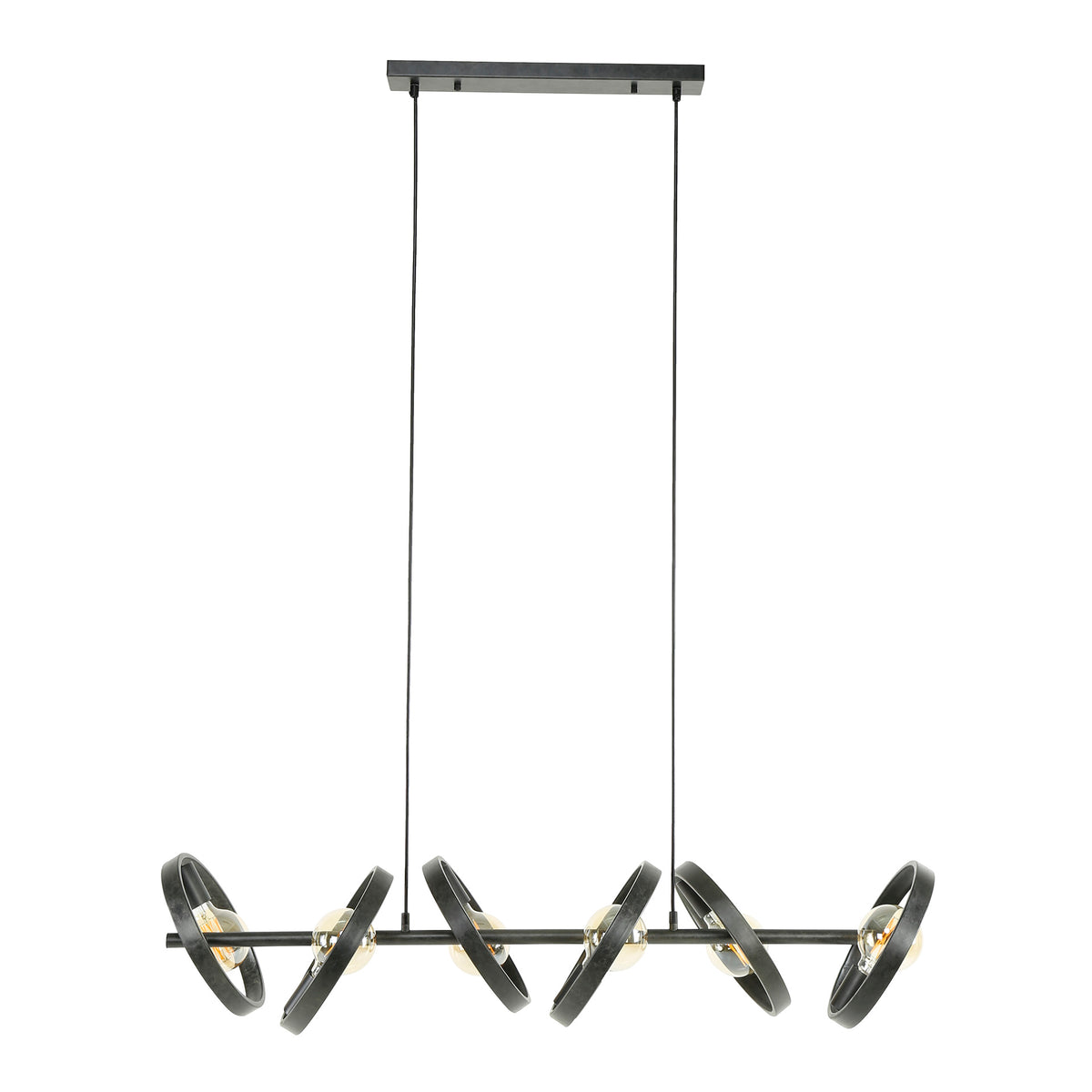 Lampa wisząca Elica 6-punktowa / antracytowa