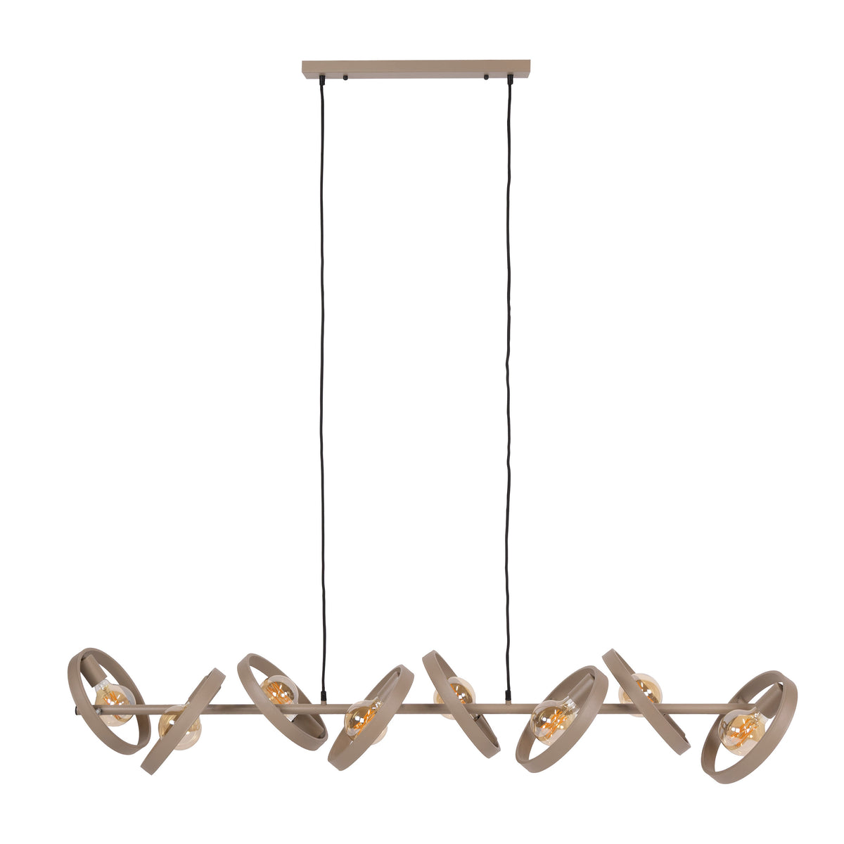 Pendelleuchte Elica 8-flammig / Beige