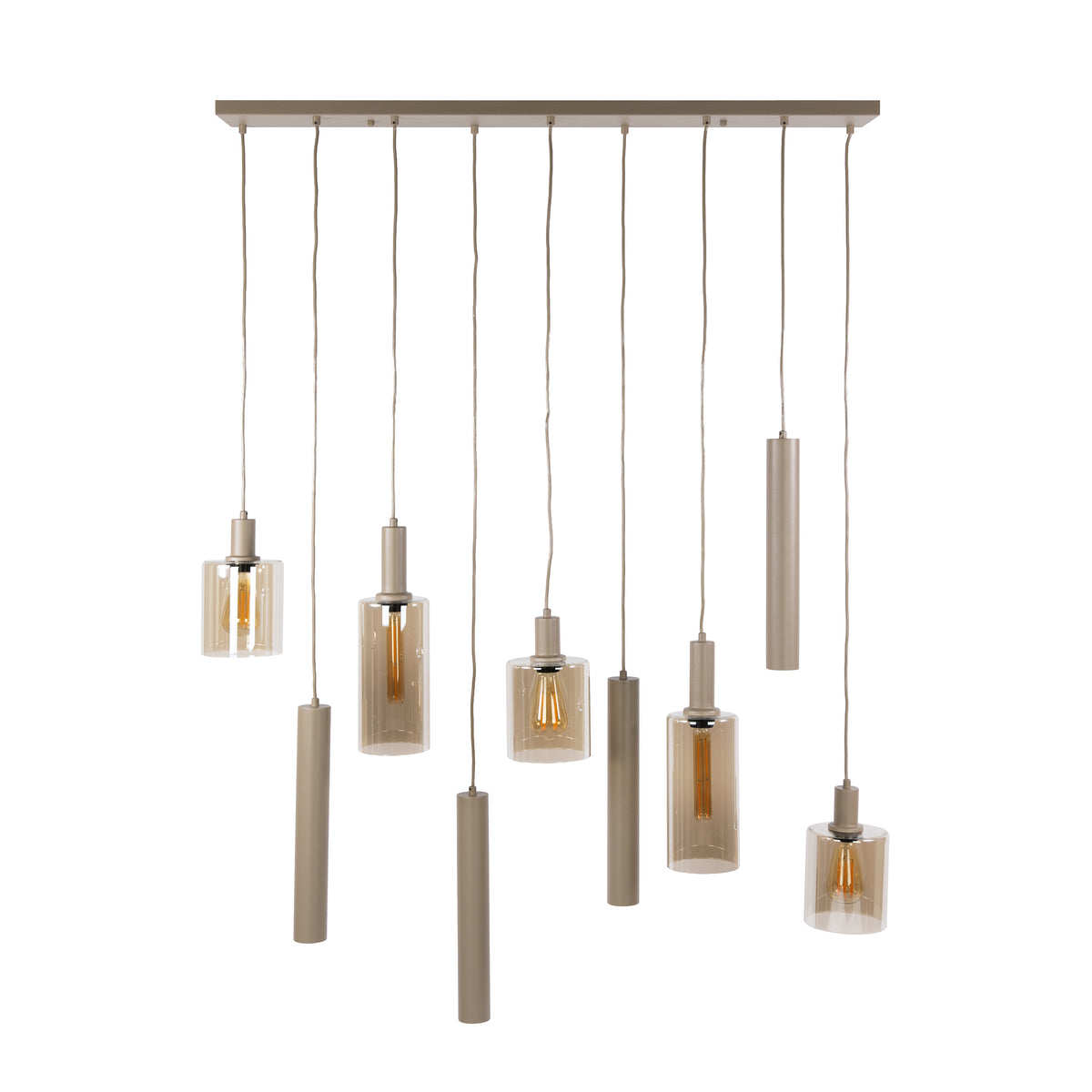 Riippuvalaisin Ambrio, 5+4-valoinen / Beige
