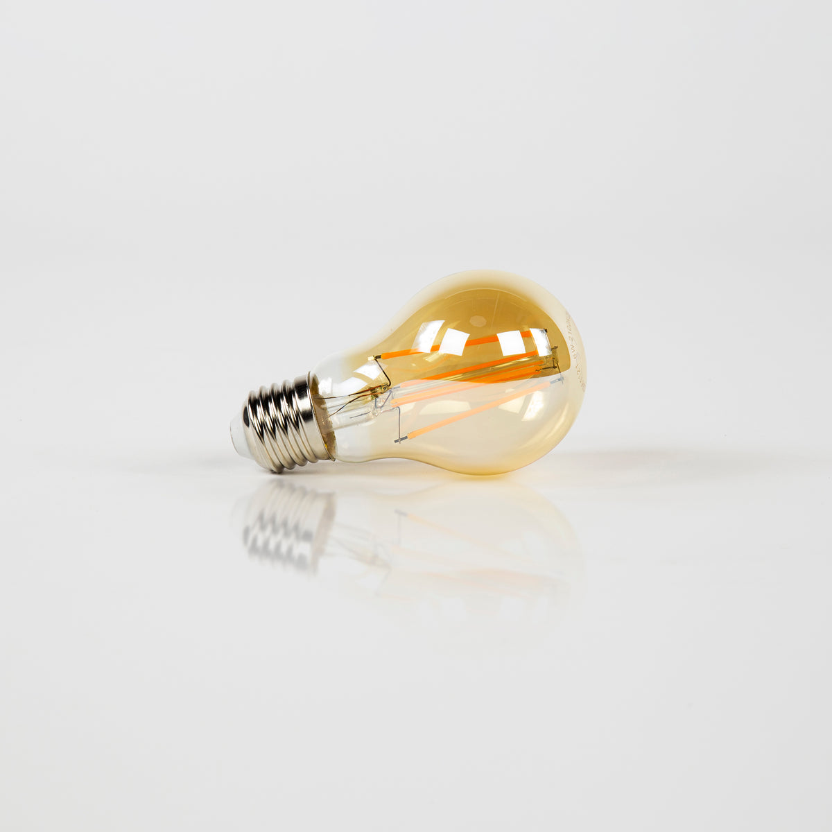 Lamppu LED [A60], filamentti, päärynänmuotoinen / Meripihkanvärinen lasi