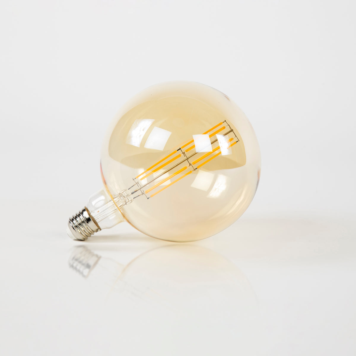 LED light source [G150] filament globe Ø15cm / Amber glass