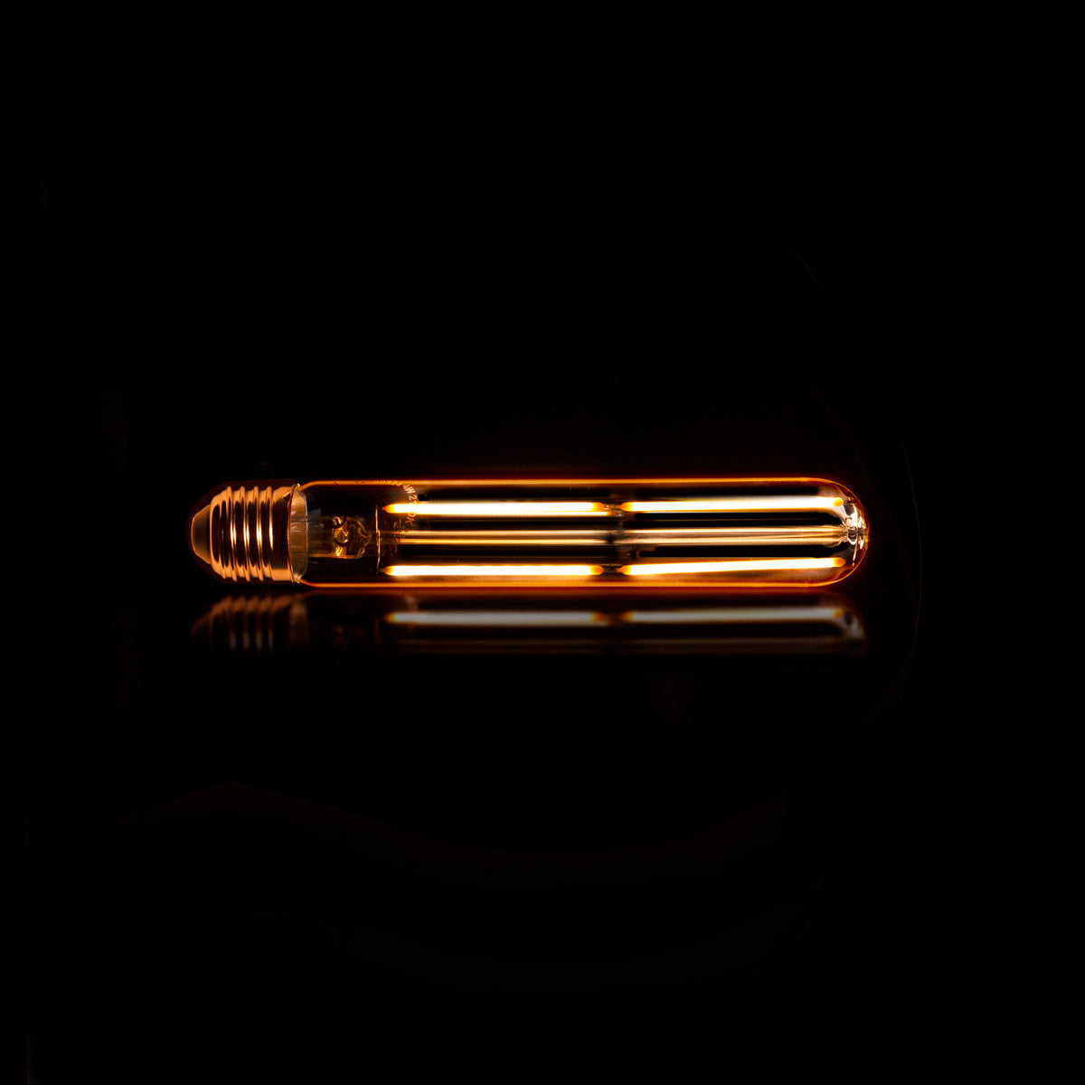 LED light source [T32-L185] filament tube 18,5cm / Amber glass