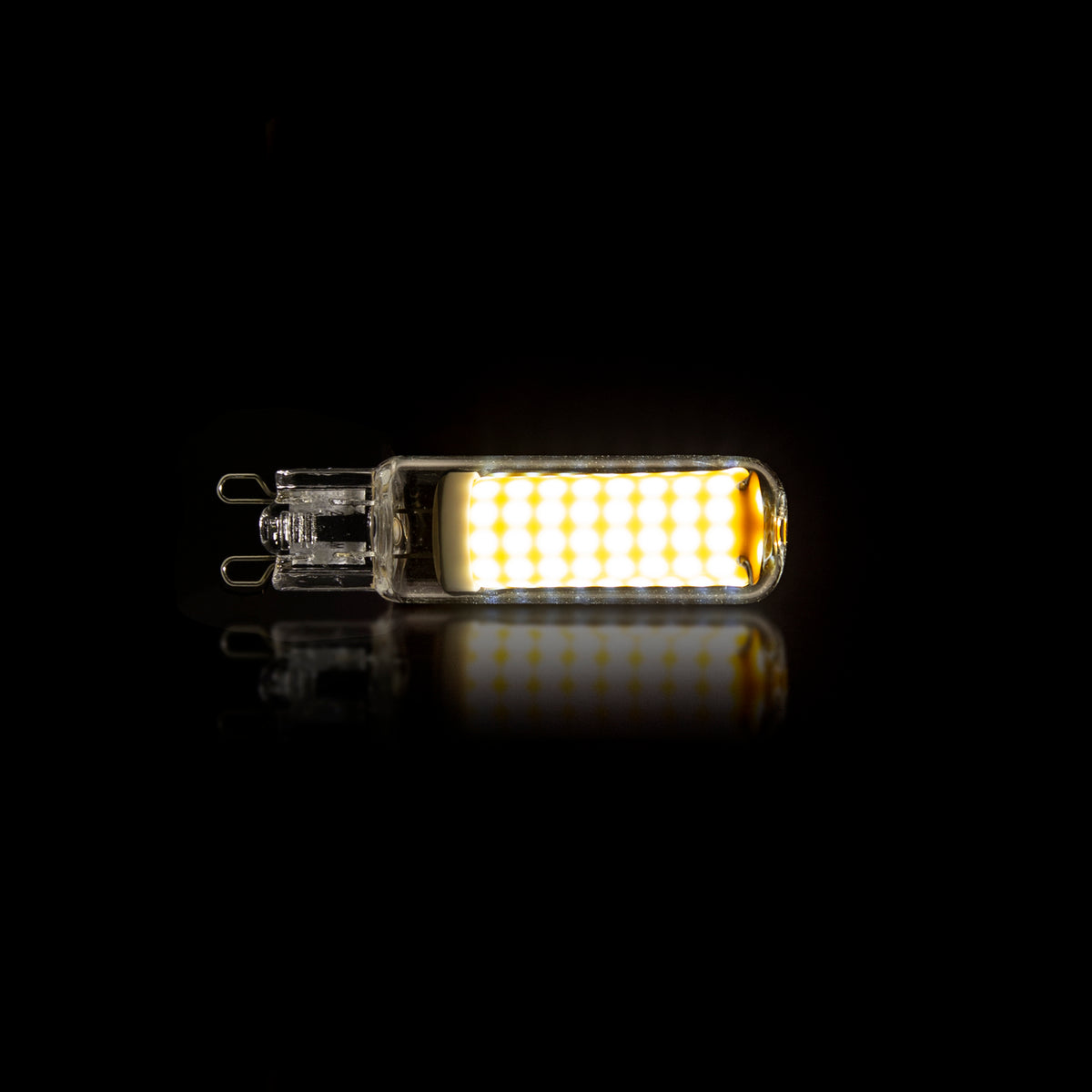 Dimmable LED light source G9 / Transparent glass